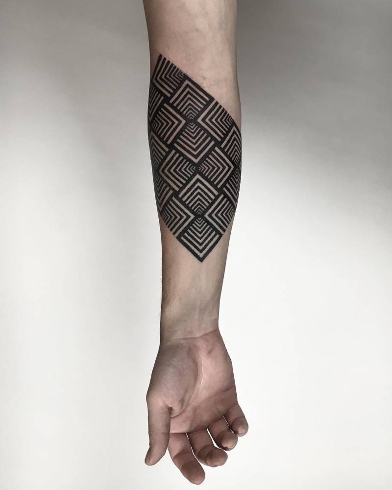 Art Piece On The Right Inner Forearm