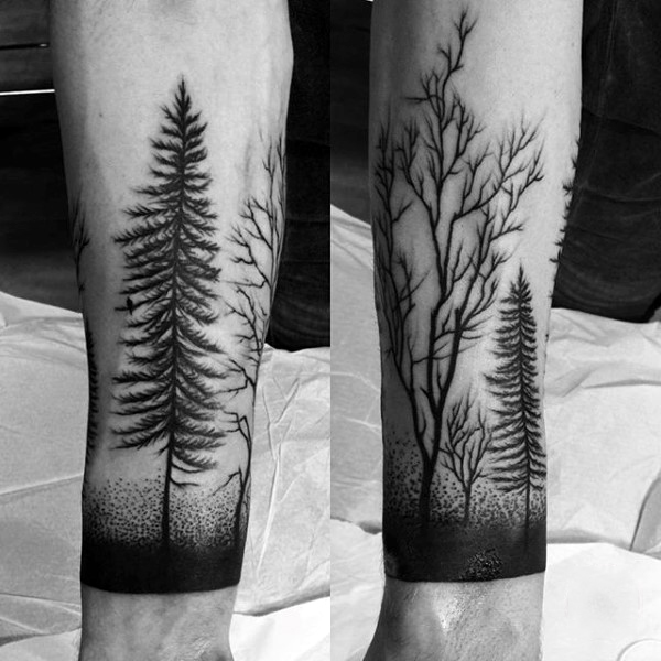 175+ Attractive Nature Tattoos Ideas - Nature Scene Tattoo