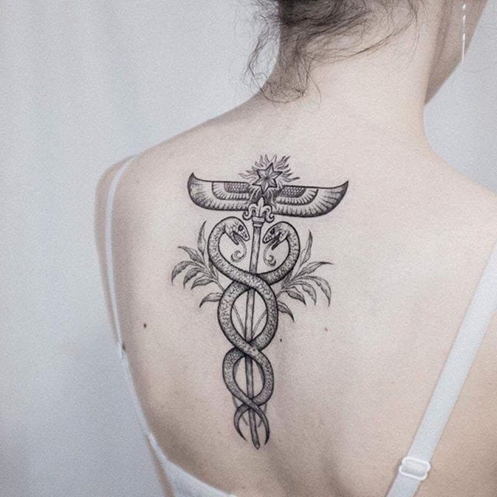 Caduceus b tattooing black tattoo art tattoo