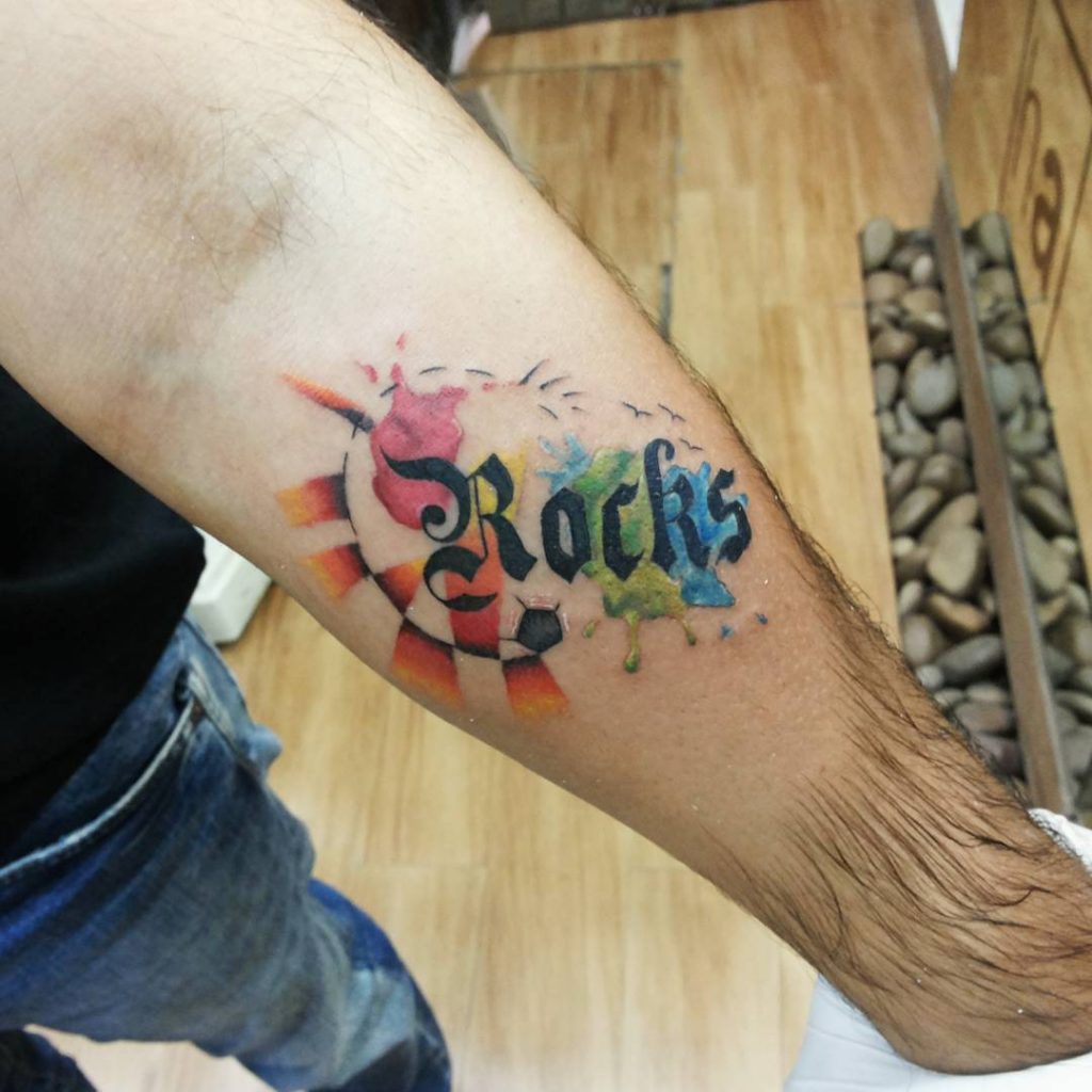 Colored Tattoo Font