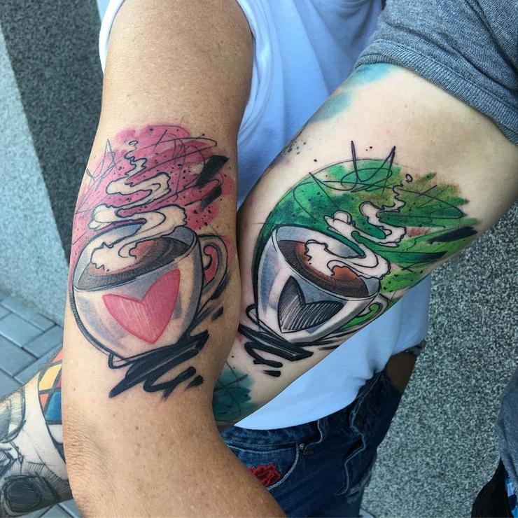 Cup of Tea Love Tattoo