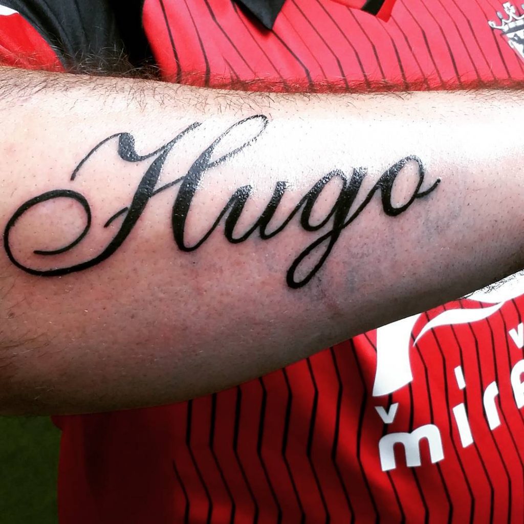 Curved Lettering For Tattoo