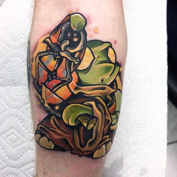 Final fantasy tonberry inner forearm tattoo