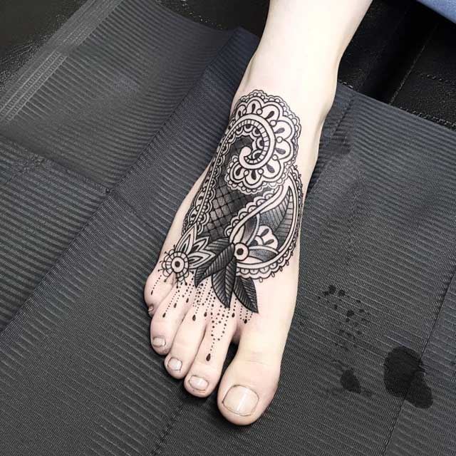 Foot Tattoo Ornamental