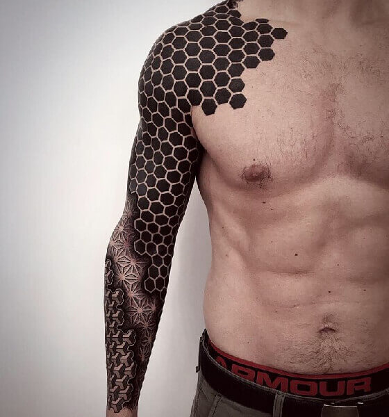 Geometric Blackwork Tattoo