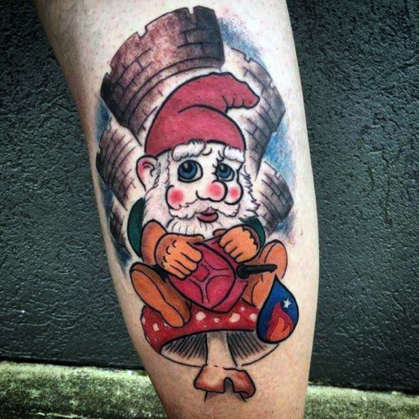 Gnome tattoos for gentlemen