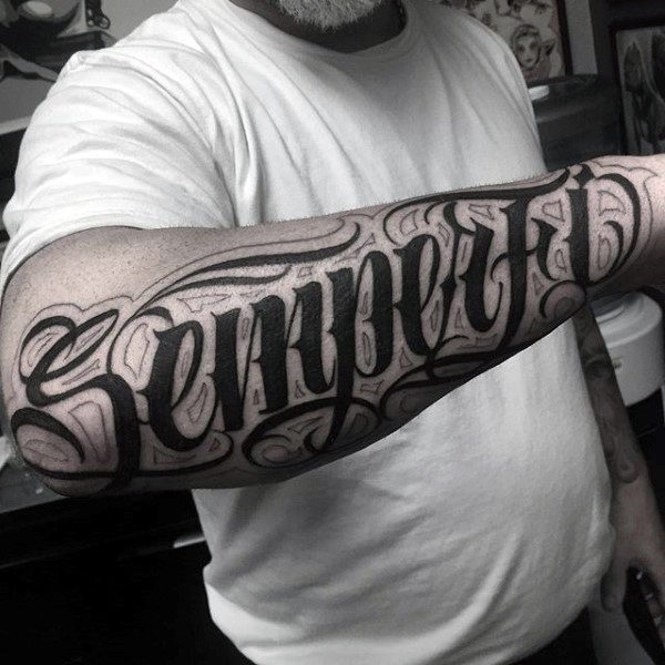 140+ Outstanding Letter Tattoo Designs - Word Tattoo Ideas