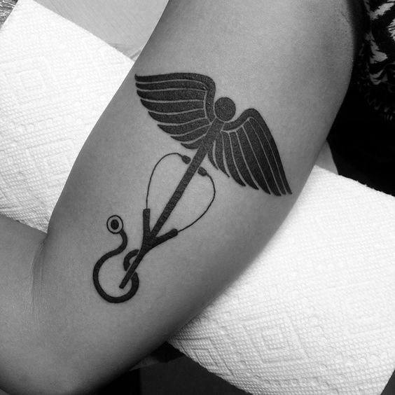 Guys stethoscope tattoos