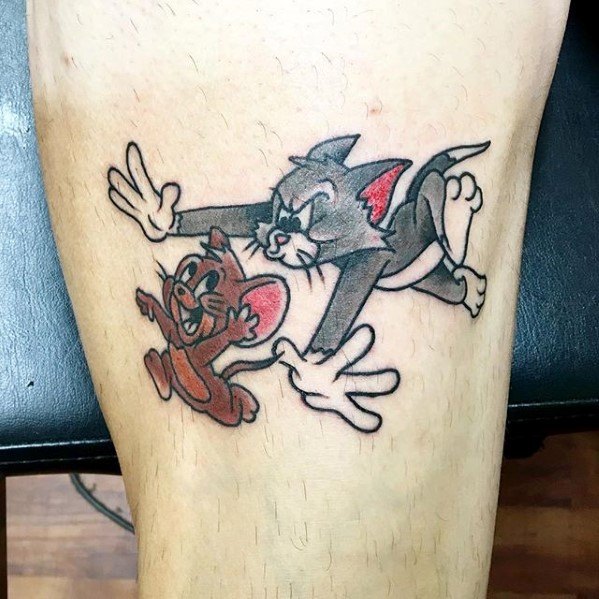 Guys tom and jerry tattoo designs
