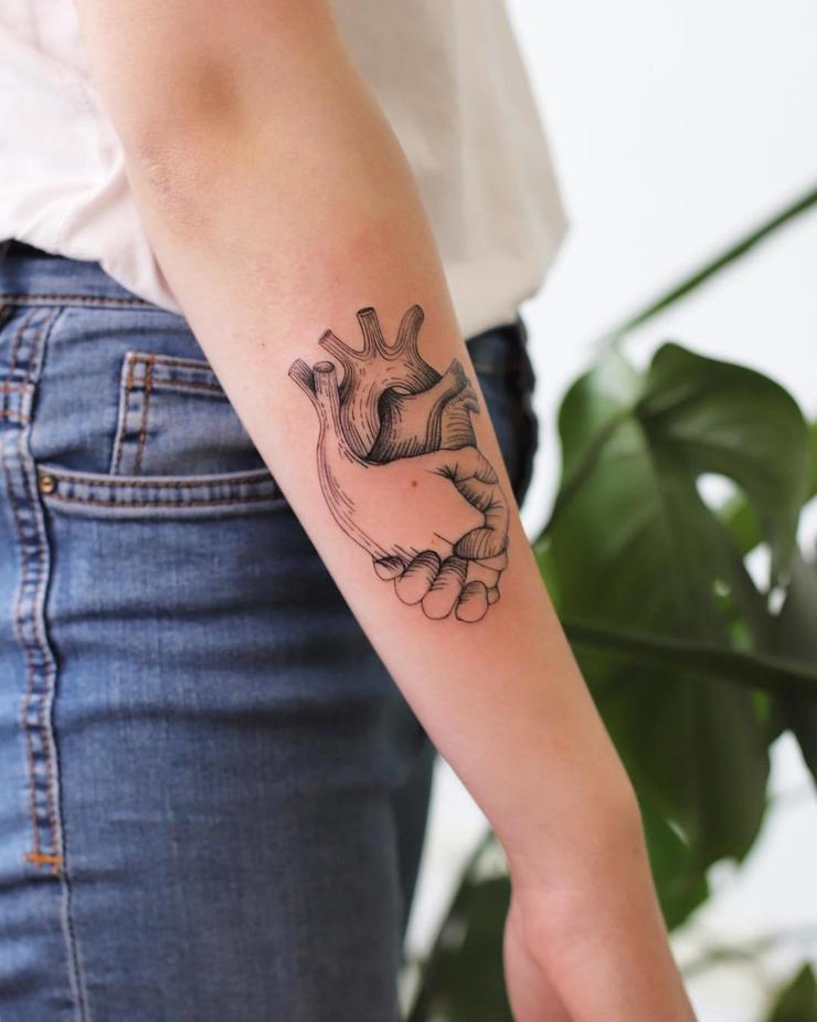 Hand-Holding Love Tattoo