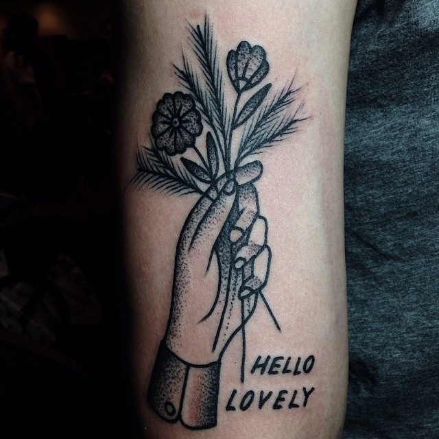 Hello Lovely Tattoo On The Arm