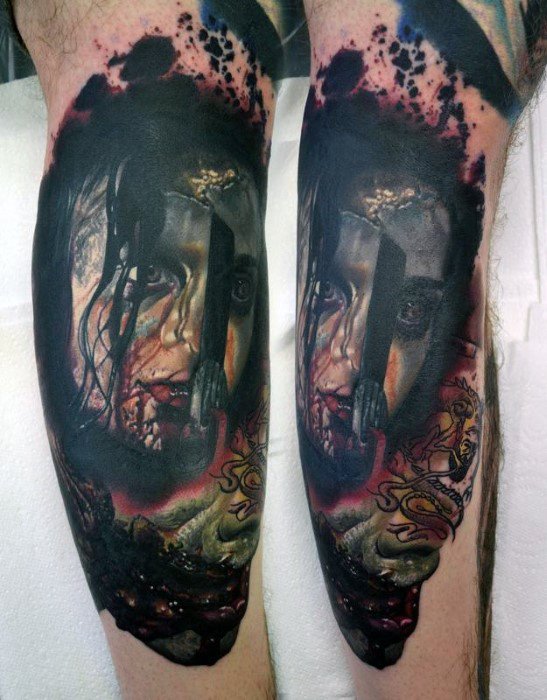 Horror dead tattoos guys