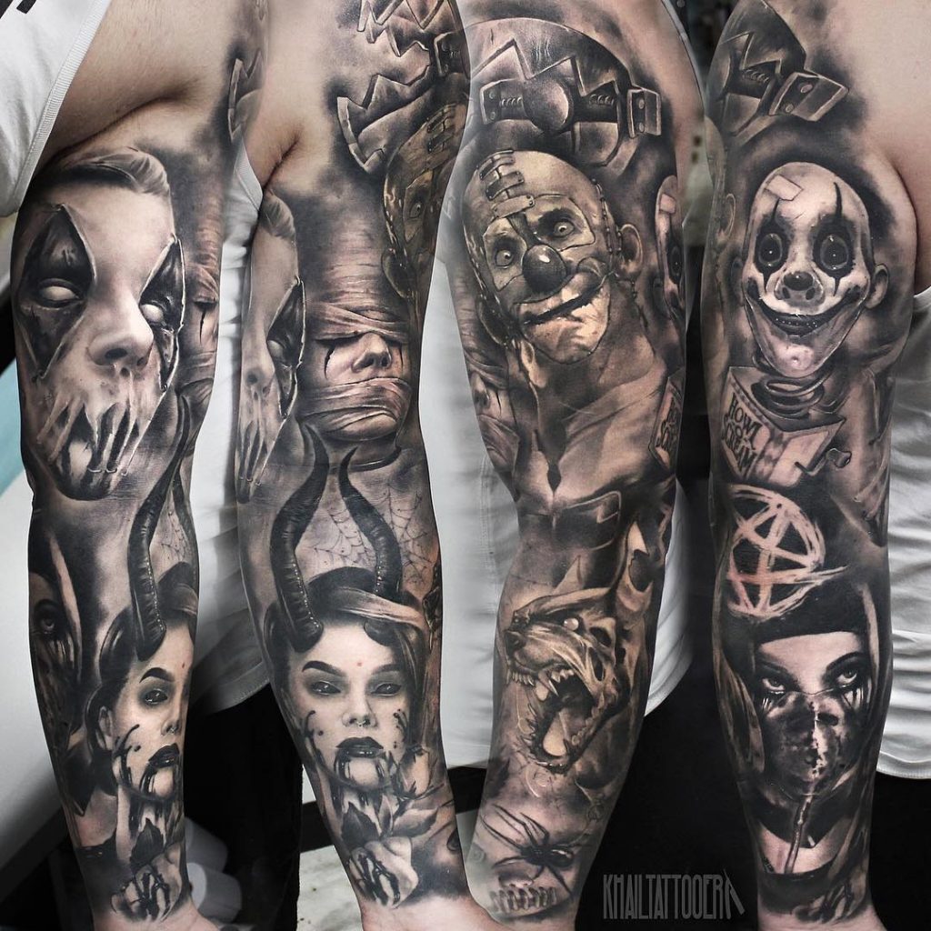 Horror movies characters in tattoo style by Quyen Dinh  KoiKoiKoi