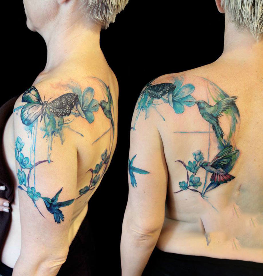 Hummingbirds Watercolor