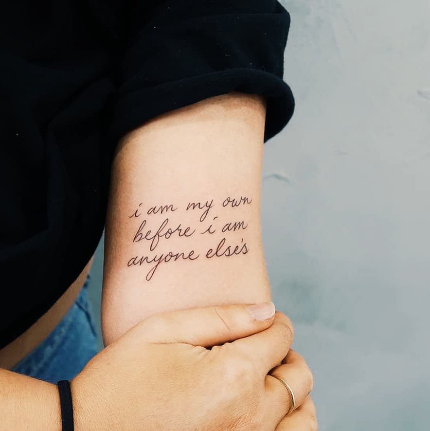 I Am My Own Before I Am Anyone Else’s
