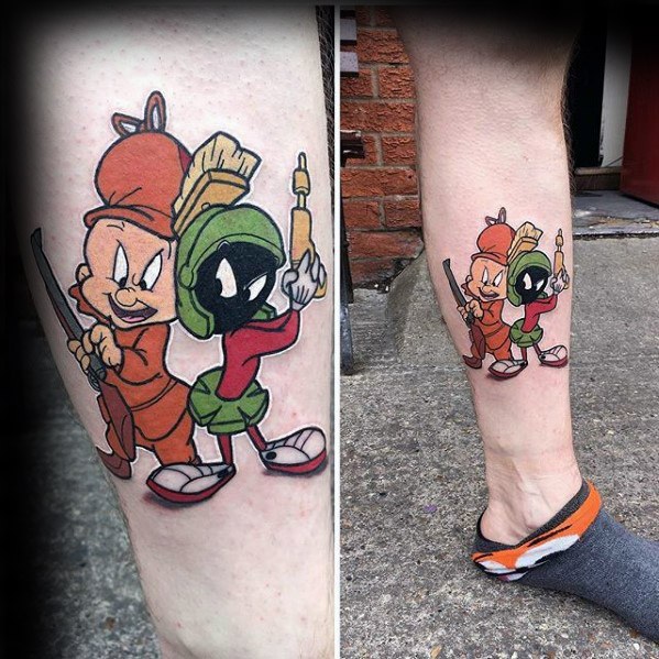 Male cartoon tattoo