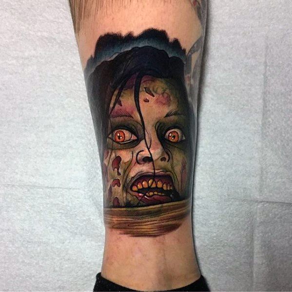 Male evil dead tattoo design inspiration