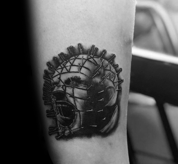 Masculine hellraiser tattoos for men