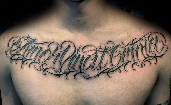 Cursive letters on chest tattooTikTok Search