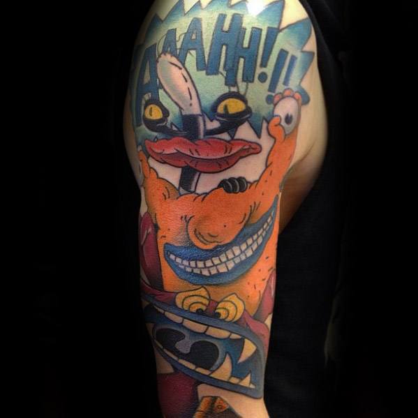 Mens cool cartoon tattoo ideas