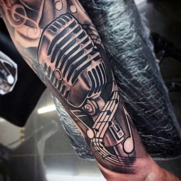 75 Best Music Tattoo Designs  Meanings  Notes  Instruments 2019