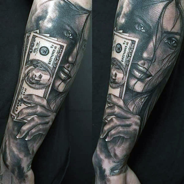 Money sign tattoos for men