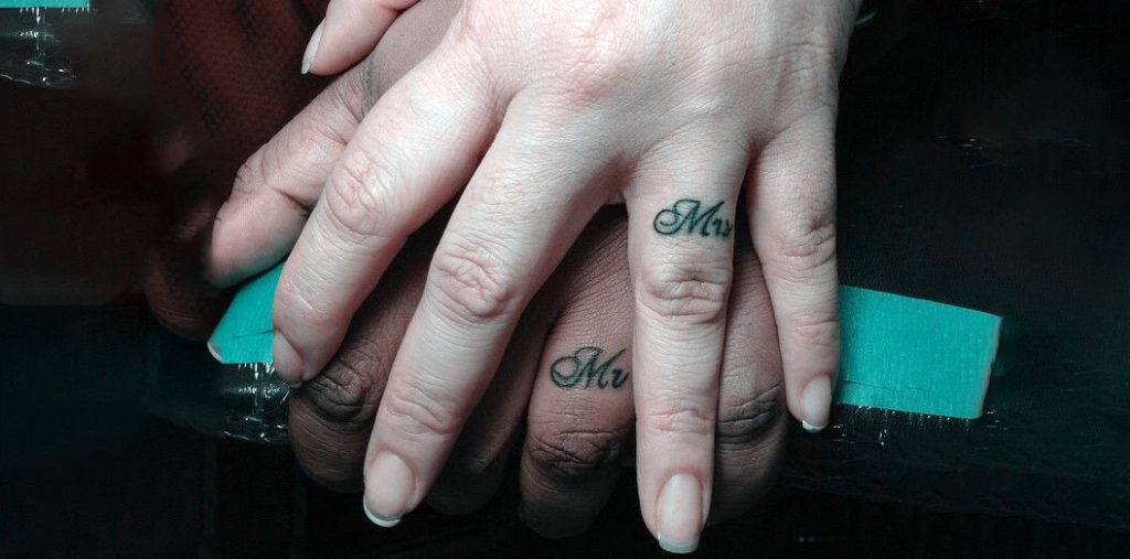 Mr and Mrs Tattoo Designs