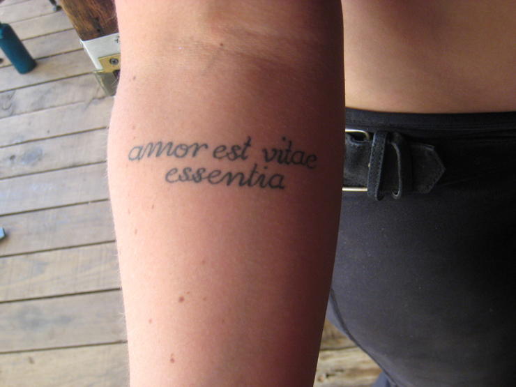 Script Love Tattoo