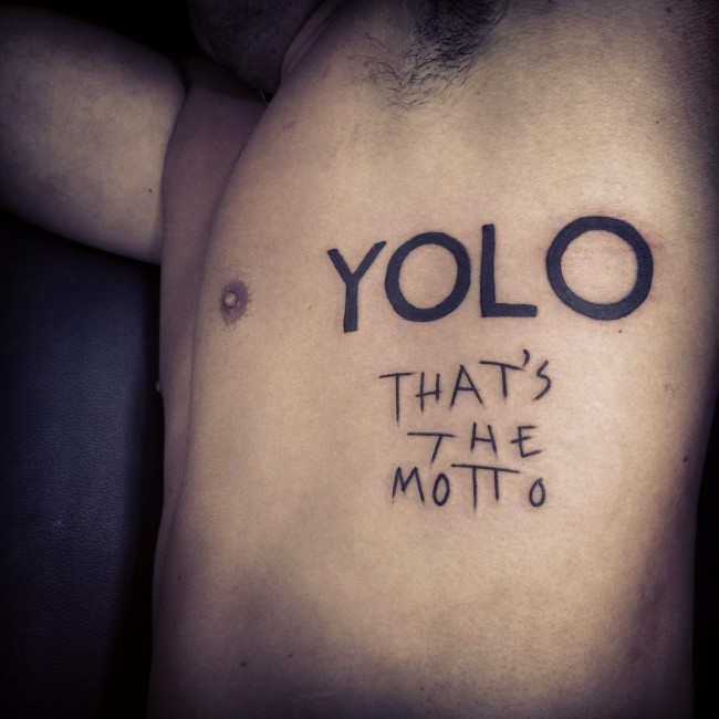 Side best tattoo lettering designs