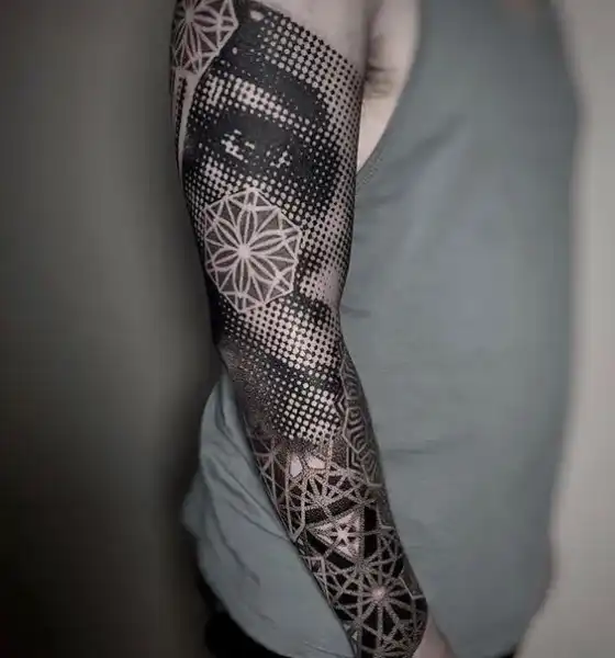 Sleeve Blackwork Tattoo