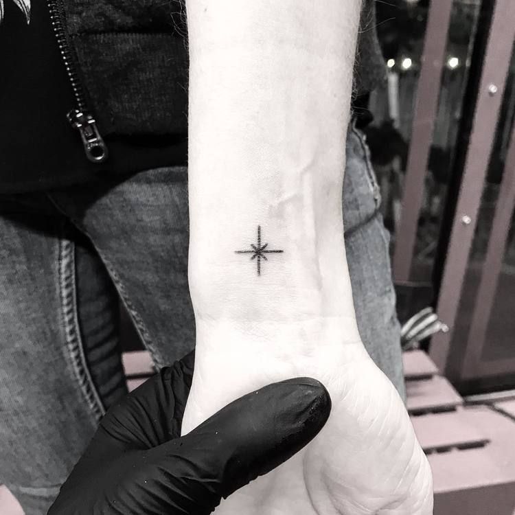 Small Black Star Tattoo