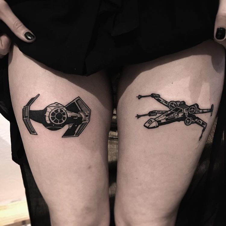 Star Wars Spaceships Tattoo