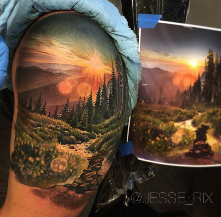 Sunrise Nature Scene
