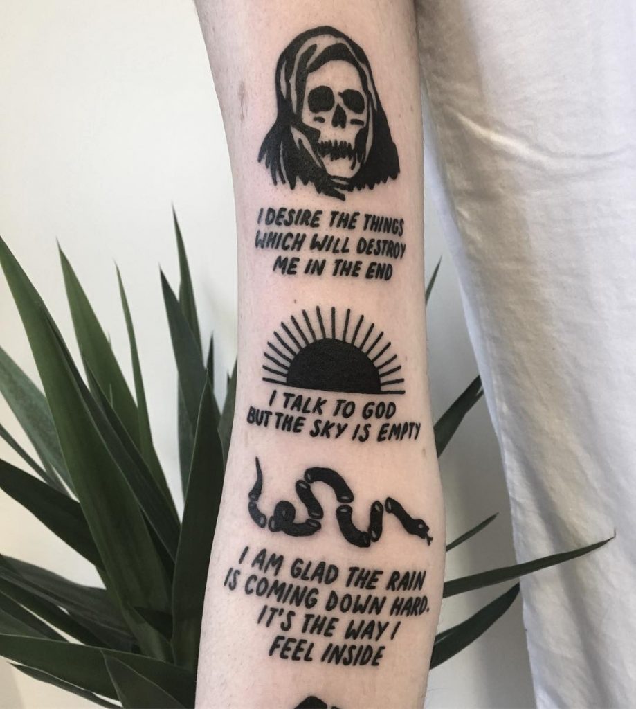 Tattoo Of A Quote