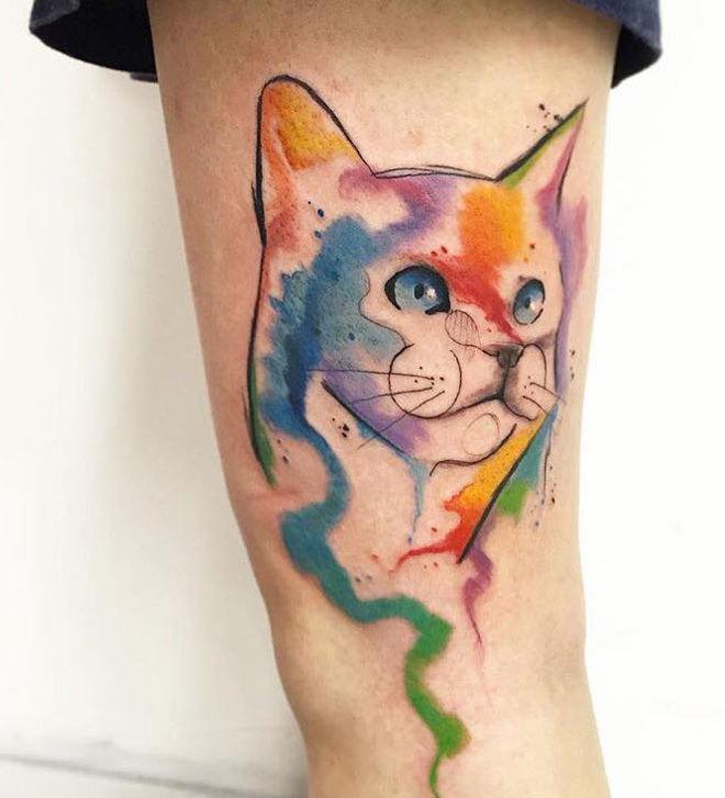 Watercolor Kitten