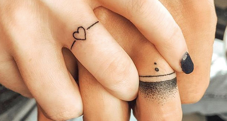 Wedding ring tattoo 11