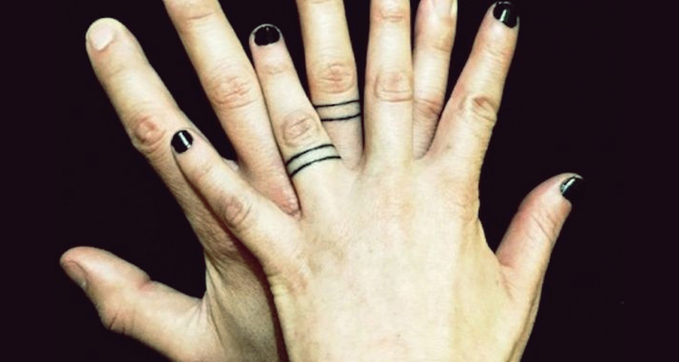 Wedding ring tattoo 8