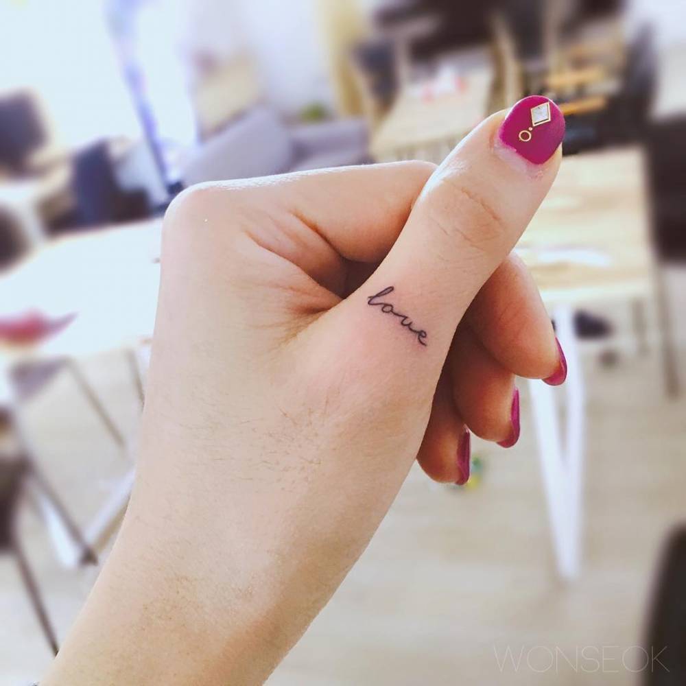 Word Love Tattoo