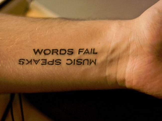 Words Fail Music Speaks