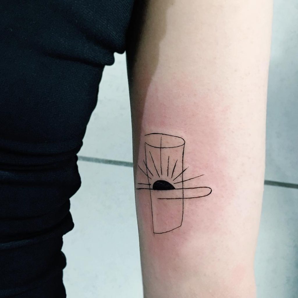 Abstract Sunset Tattoo