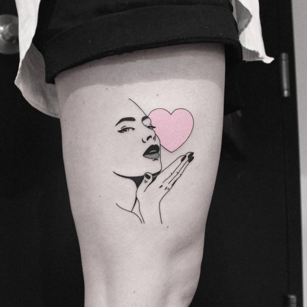 Air Kiss Tattoo