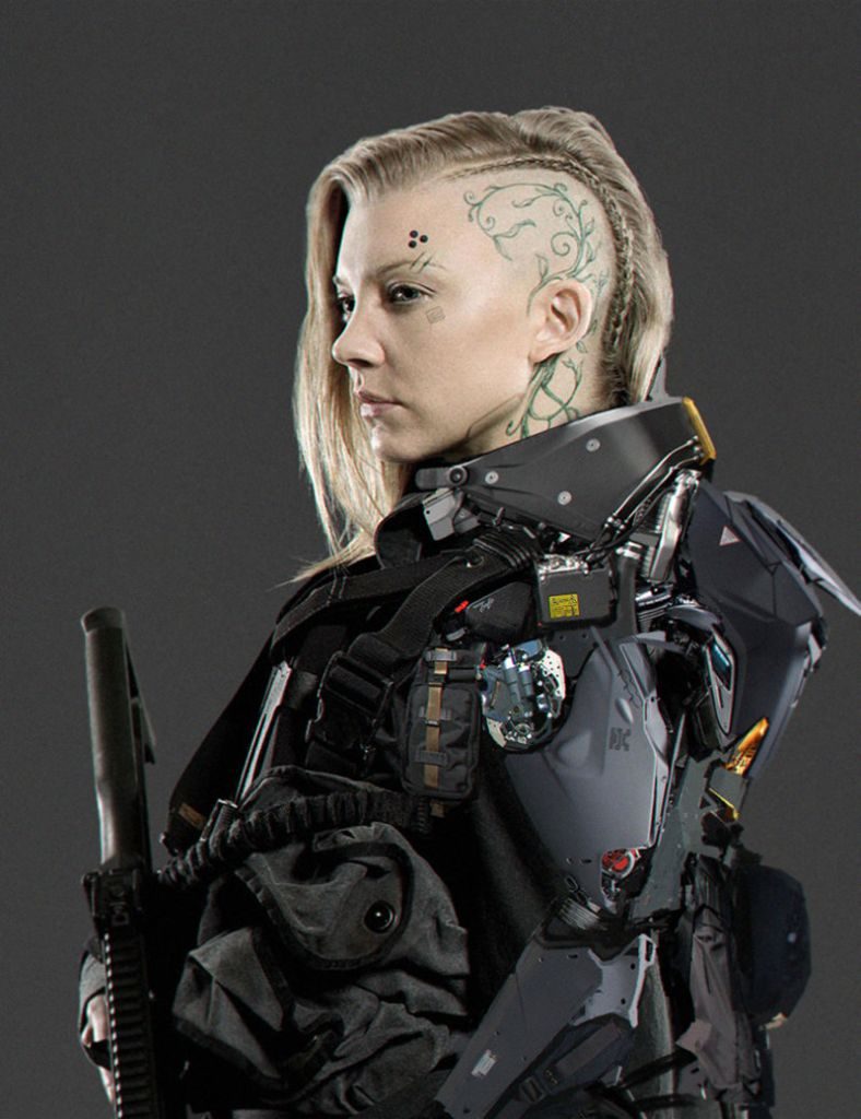 Badass blonde fighter