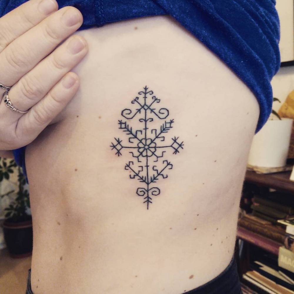 Baltic Ornamental Cross Tattoo