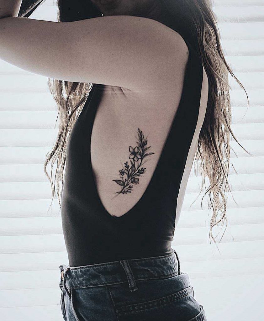Black Floral Piece