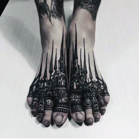 40 Tribal Foot Tattoos For Men  Manly Design Ideas