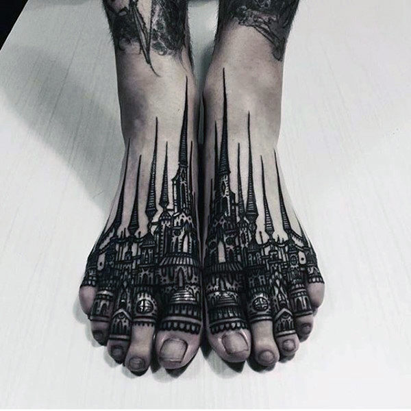 Here are some interesting FOOT tattoos for men
