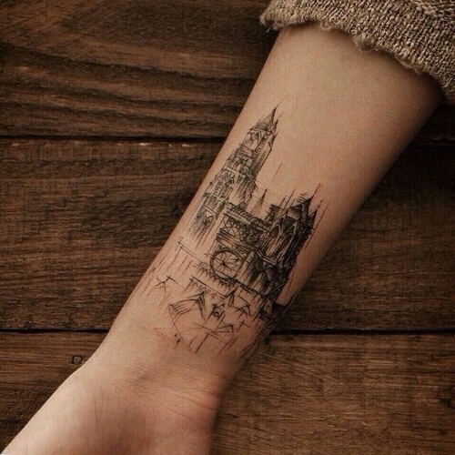 Church Tattoo On The Wrist