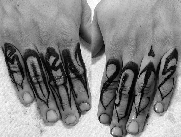 Fast do finger tattoo last before fading away