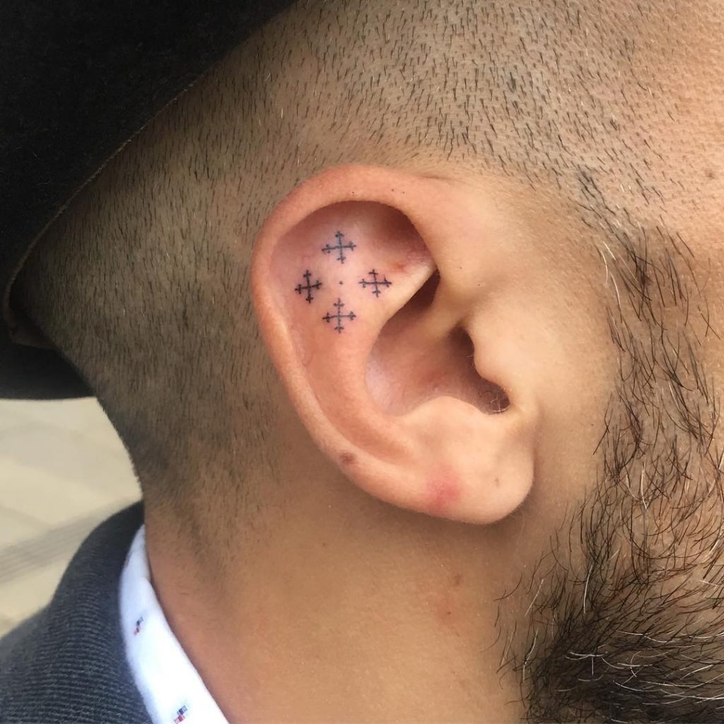 Four Crosses Tattoo