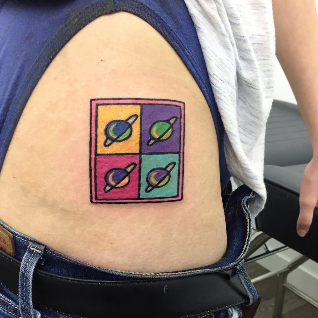 Four Saturns Tattoo